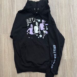 Black Graphic Hoodie